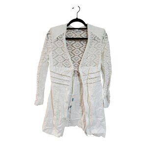 Lena Gabrielle Womens Western White Lace Long Sleeve Size 6